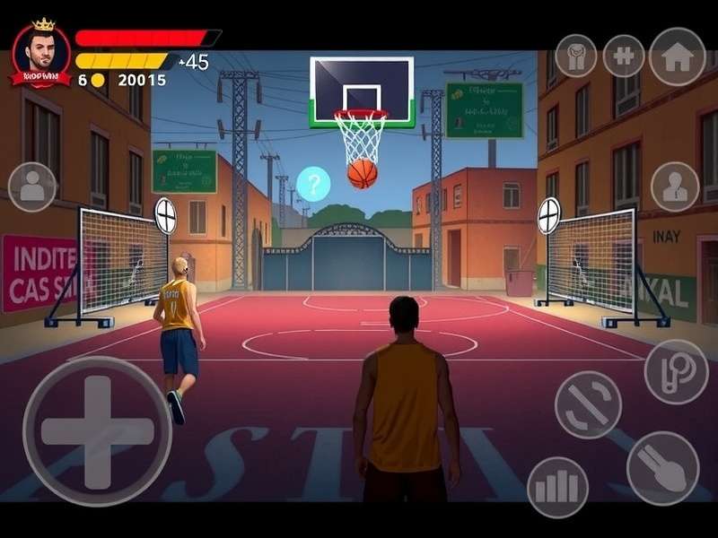 Hoop King Slum Controls - Swipe-based basketball gameplay